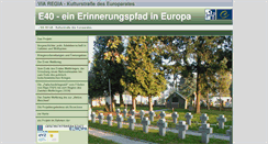 Desktop Screenshot of erinnerungspfad-viaregia.eu